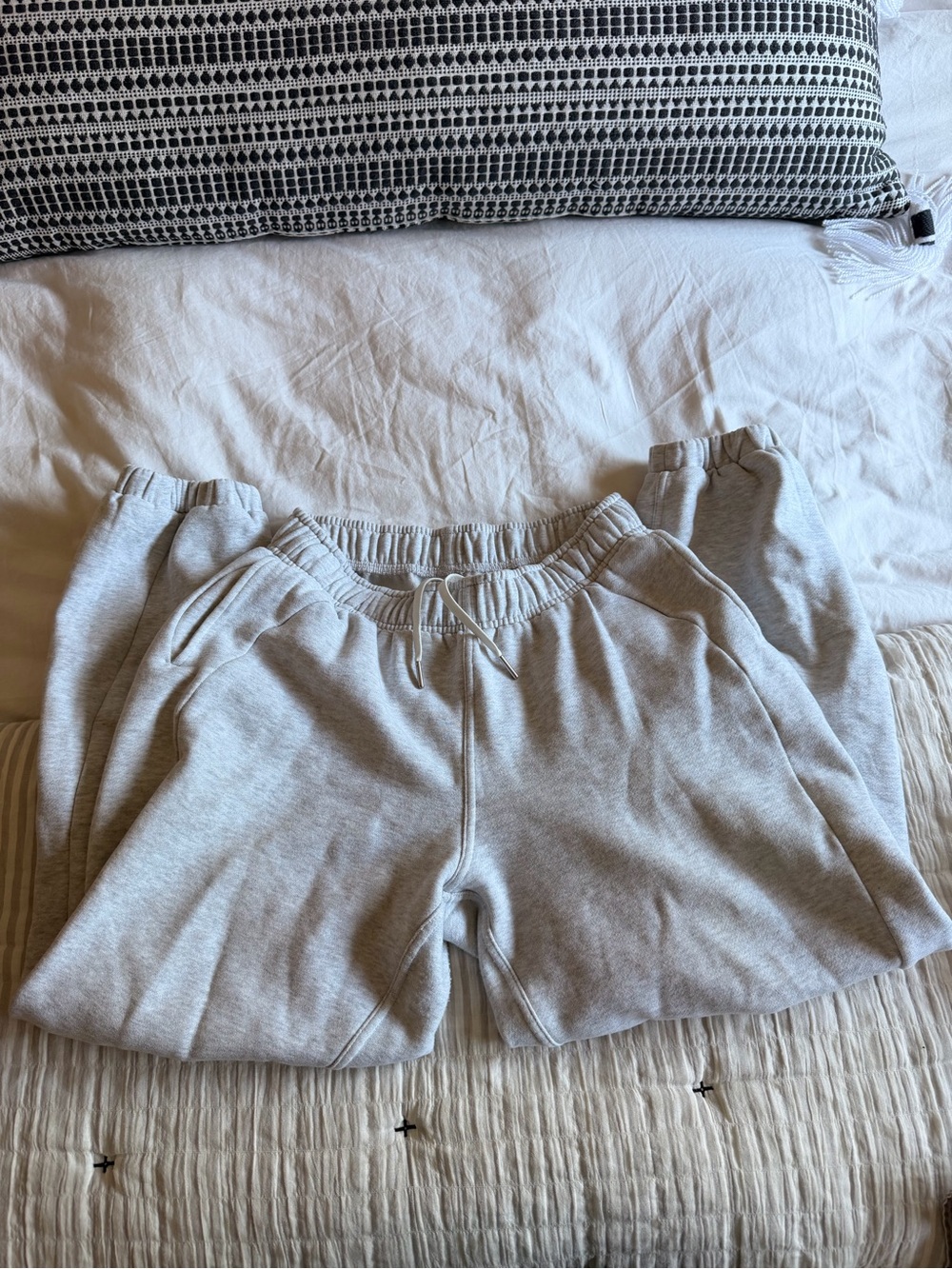 lululemon athletica Light Gray Scuba Oversized Joggers